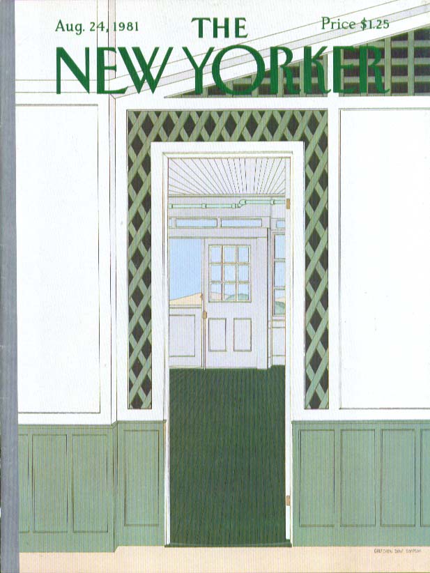 Image for New Yorker cover Simpson empty rooms 8/24 1981
