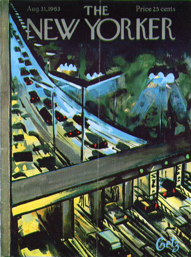 Image for New Yorker cover Getz nighttime at the toll 8/31 1963