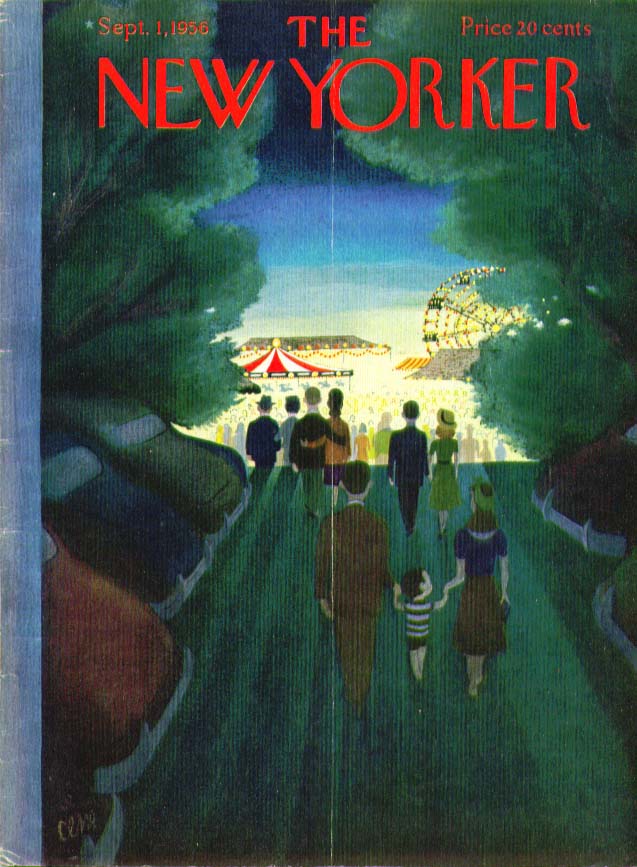 Image for New Yorker cover Martin county fair at night 9/1 1956