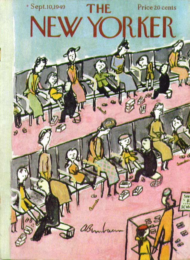 Image for New Yorker cover Birnbaum mothers shoe store 9/10 1949