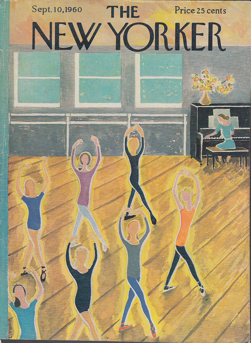 Image for New Yorker cover Karasz ballet class 9/10 1960