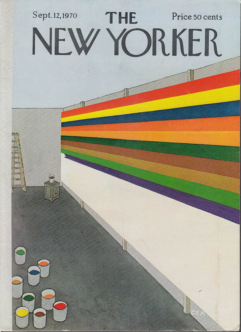Image for New Yorker cover Martin unfinished abstract 9/12 1970