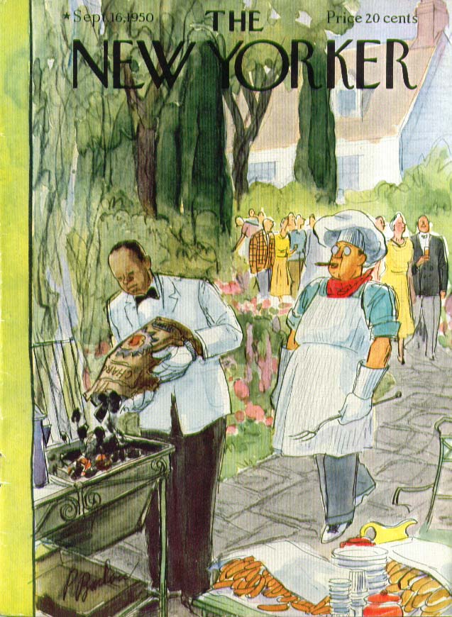 Image for New Yorker cover Barlow butler loads charcoal 9/16 1950