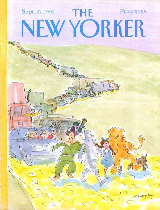 Image for New Yorker cover Stevenson Wizard of Oz 9/21 1992
