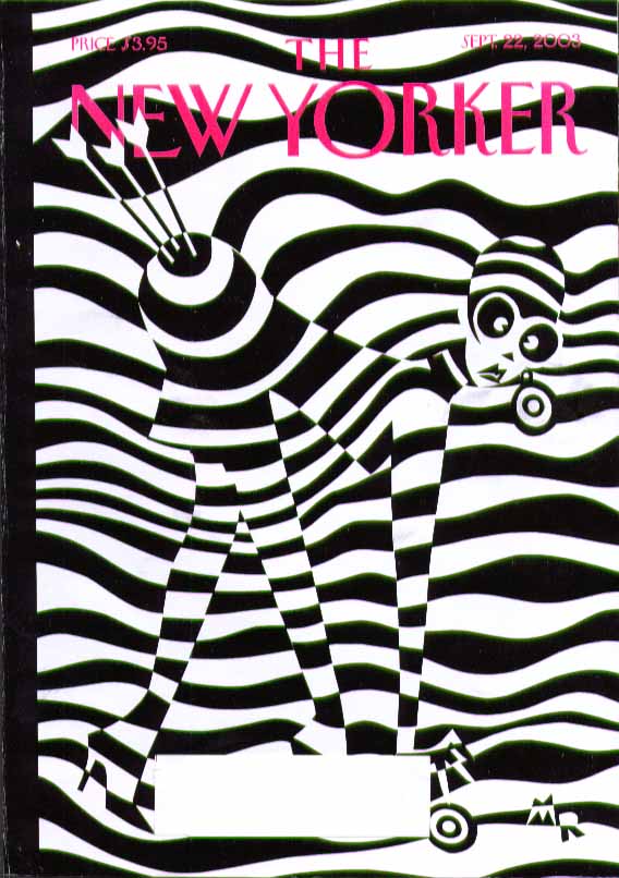 Image for New Yorker cover MR rear end mistaken for archery target 9/22 2003