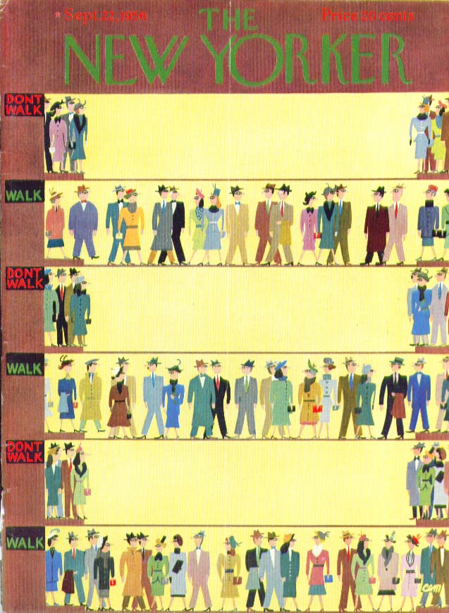 Image for New Yorker cover Martin WALK - DON'T 9/22 1956
