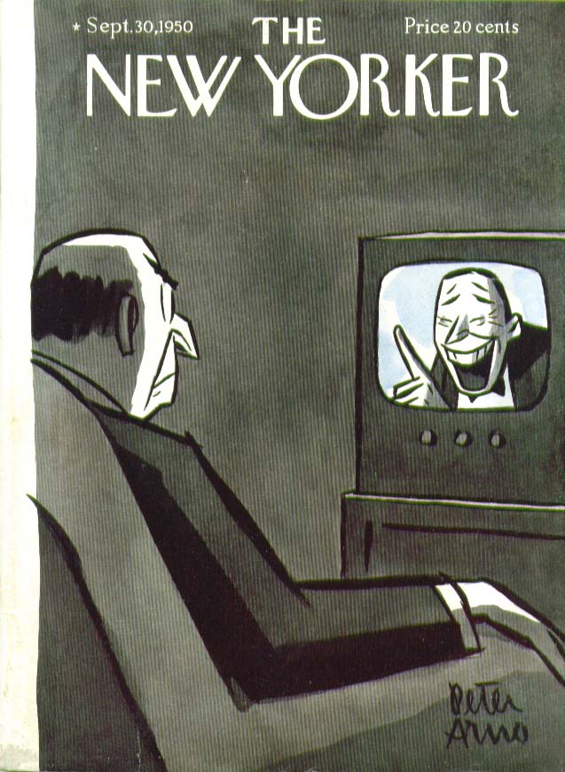 Image for New Yorker cover Arno TV comedian Fred Allen? 9/30 1950