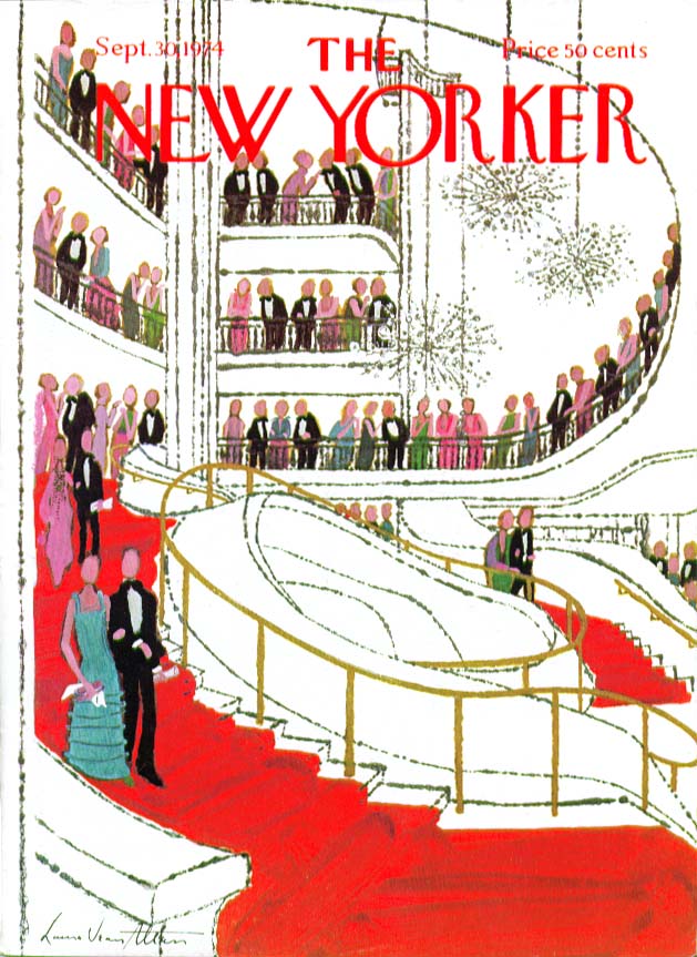 Image for New Yorker cover Allen formal party 9/30 1974