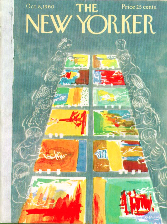 Image for New Yorker cover Kovarsky children painting 10/8 1960