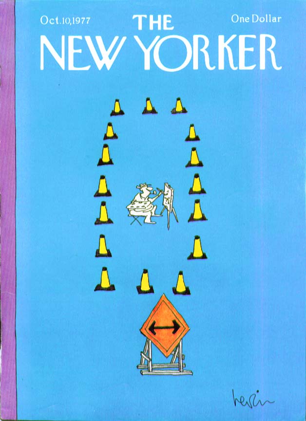 Image for New Yorker cover Levin artist surrounded 10/10 1977