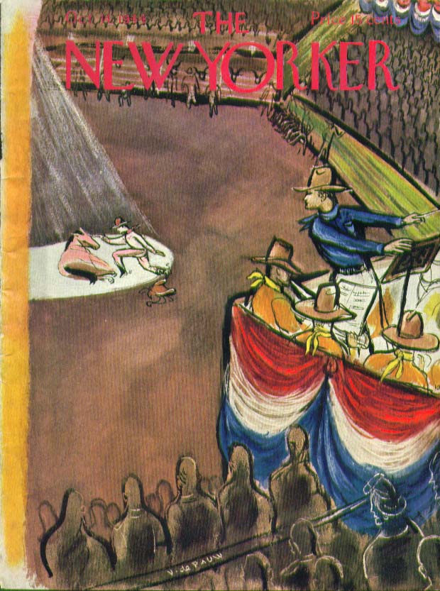 Image for New Yorker cover De Pauw rodeo drama 10/14 1944