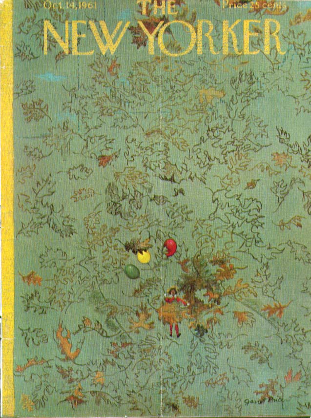 Image for New Yorker cover Price autumn leaves balloon 10/14 1961