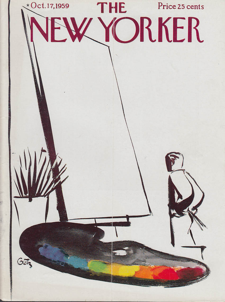 Image for New Yorker cover Getz blank canvas 10/17 1959