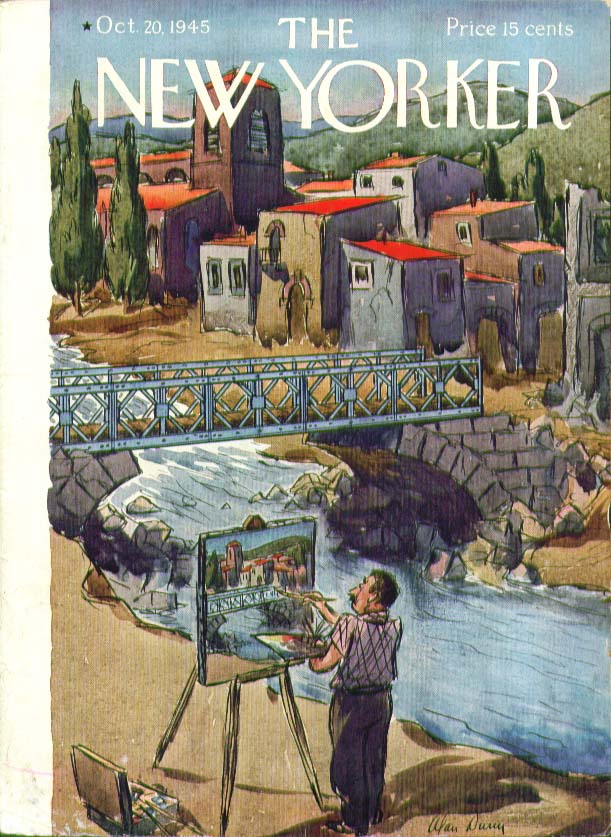 Image for New Yorker cover Dunn artist landscape 10/21 1945