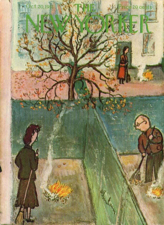 Image for New Yorker cover Birnbaum Rake & burn 10/20 1951