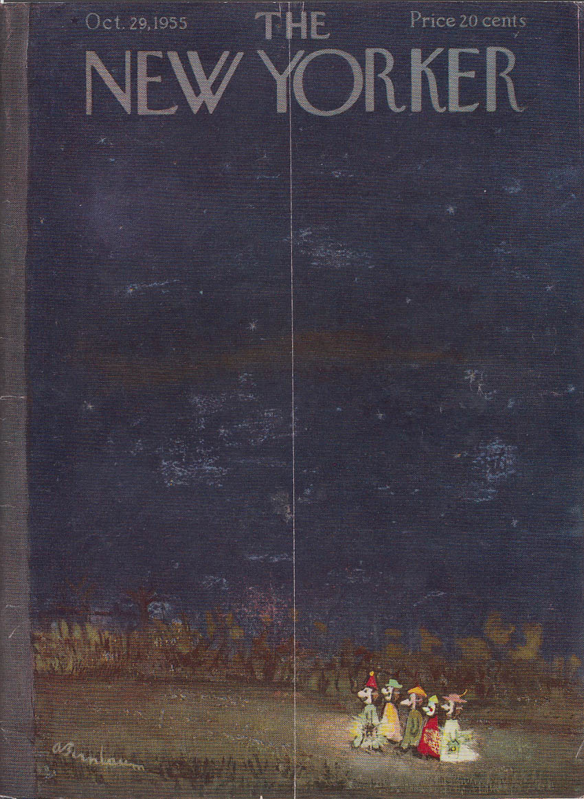 Image for New Yorker cover Birnbaum Halloween kids 10/29 1955