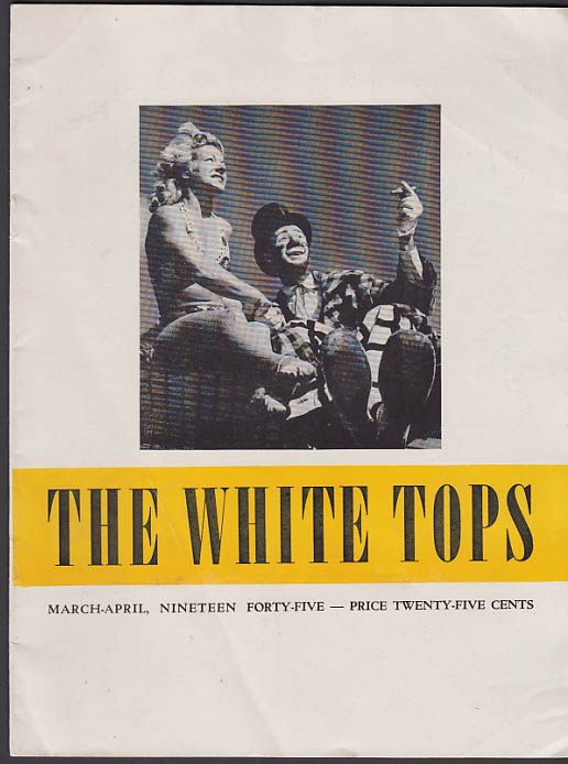 Image for WHITE TOPS Circus Magazine 3-4 1945 Levi J North, Ringling Bros Cole Austin +