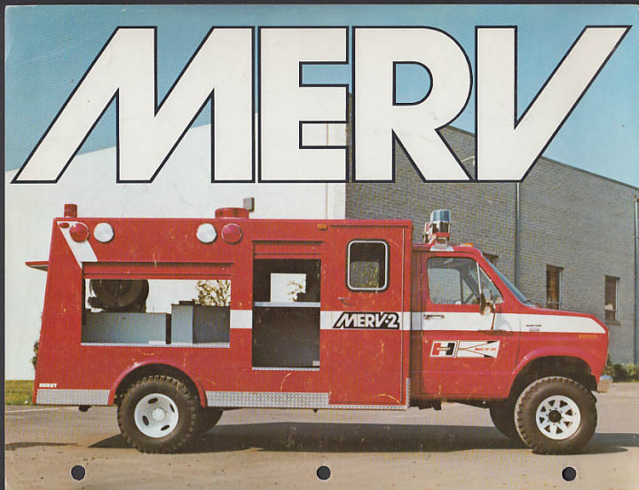 Image for Hurst Performance MERV-2 Emergency Response Vehicle sell sheet 1970s