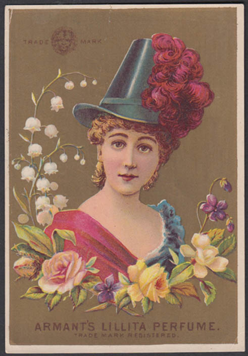 Image for Armant's Lillita Perfume trade card 1880s Rice Brothers & Tiffany NYC