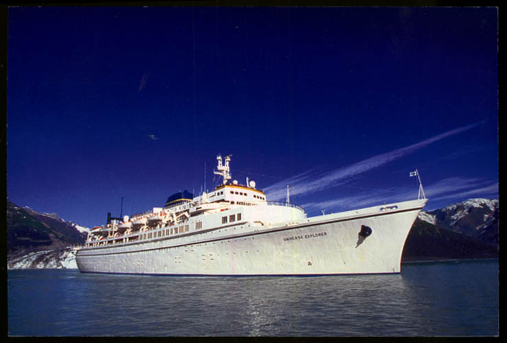 Image for World Explorer Cruises S S Universe Explorer cruise ship jumbo postcard 2002
