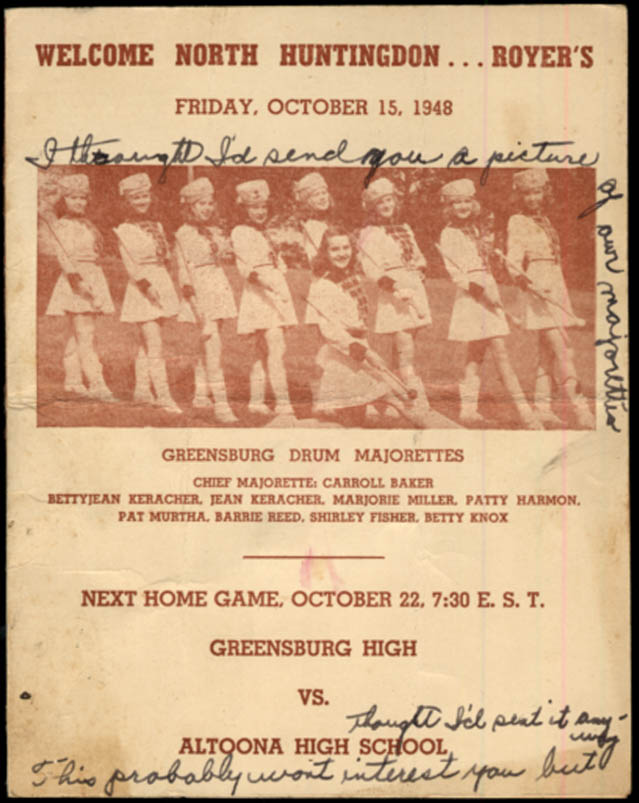Image for Greensburg at North Huntingdon High School Football Program 1948 PA