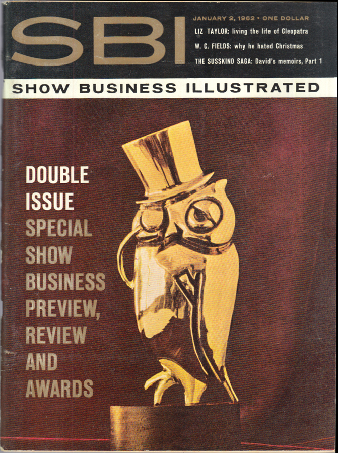 Image for SHOW BUSINESS ILLUSTRATED 1/2 1962 Liz Taylor W C Fields Tallulah Ustinov ++