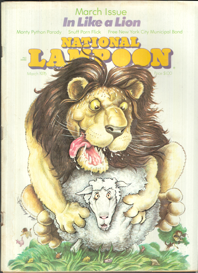 Image for NATIONAL LAMPOON 3 1976 Monty Python P J O'Rourke Dirty Duck +