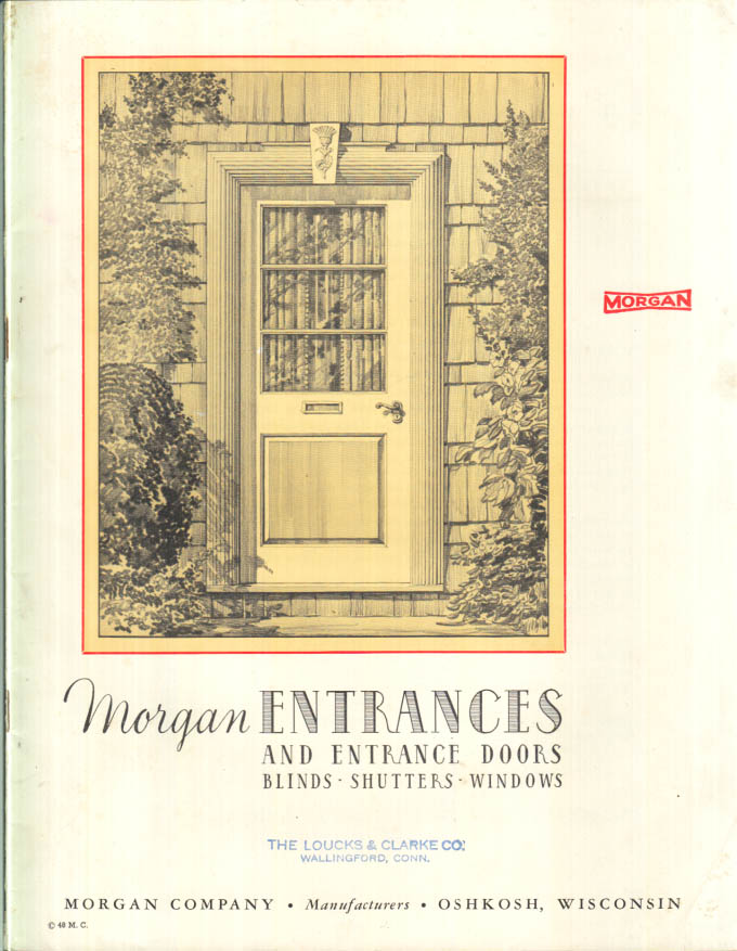 Image for Morgan Entrances & Entrance Doors Shutters Windows Blinds catalog ca 1948