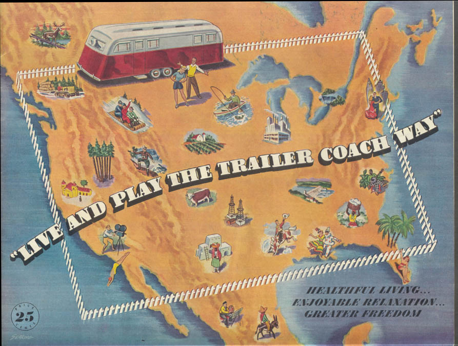 Image for Live & Play the Trailer Coach Way catalog ca 1950