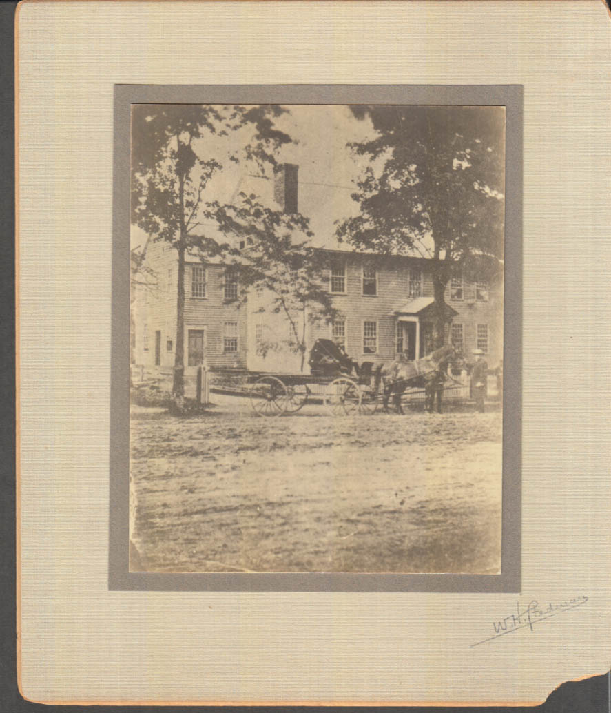 Image for Clem Grandfather Tinker's house Main St N Adams MA mounted photo ca 1900