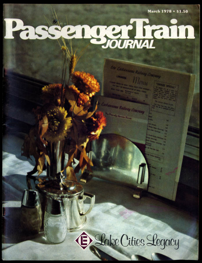 Image for PASSENGER TRAIN JOURNAL 3 1978 Erie-Lackawanna Lake Cities Train