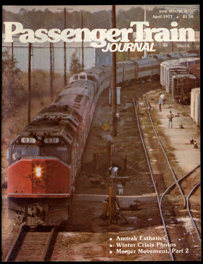 Image for PASSENGER TRAIN JOURNAL 4 1977 Burlington Northern passenger trains ++