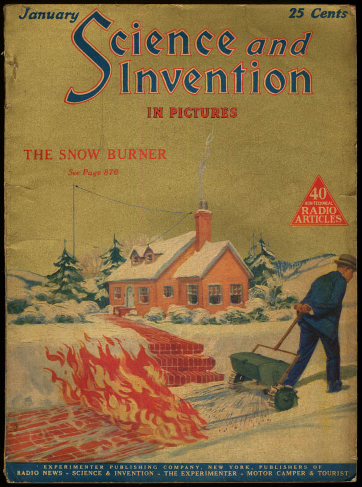 Image for SCIENCE & INVENTION 1 1925 Distorionless Amp; Dirigible Facts +