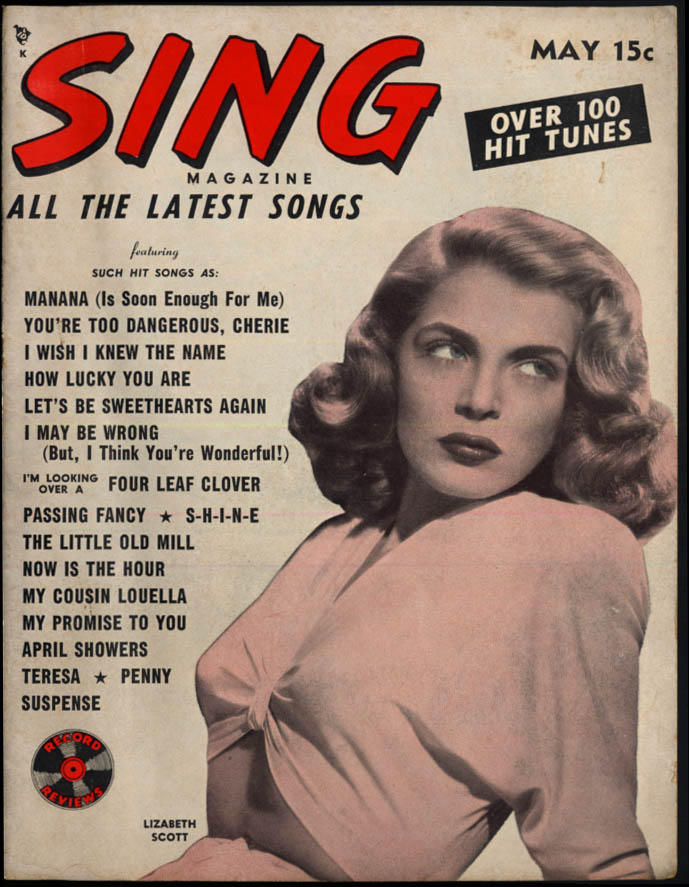 Image for SING Magazine 5 1948 Lizabeth Scott cover; Jack Smith feature; April Showers