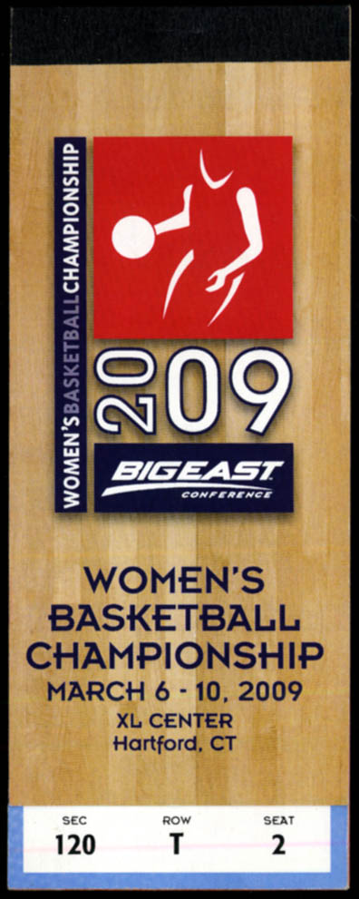 Image for Big East Women's Basketball Championship complete ticket book unused 2009