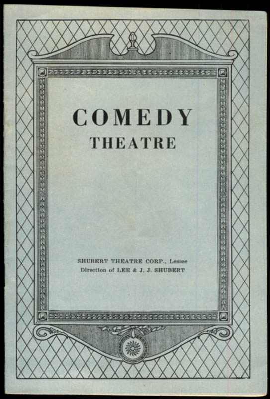 Image for Comedy Theatre program 1930 Rith Draper in Original Character Sketches
