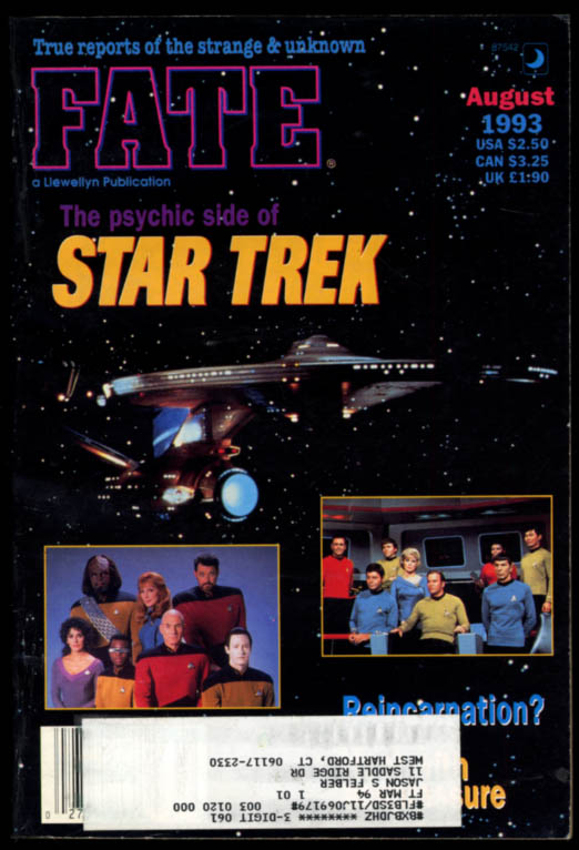 Image for FATE 8 1993 Psychic Star Trek; G-Jp Acupressurel Michel Gauquelin; Power of Ch'I