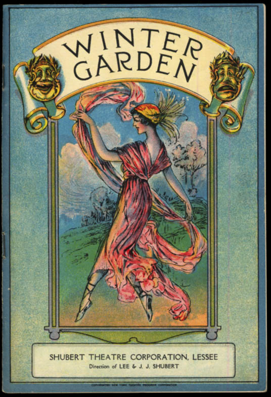 Image for Winter Garden Theatre program Artists & Models 1927 Florence Moore Jack Pearl +