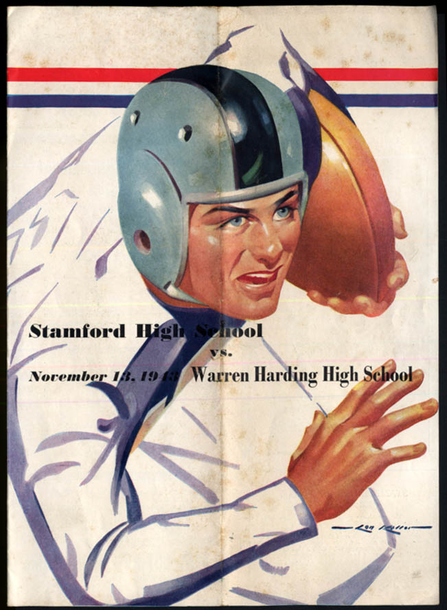 Image for Stamford vs Warren Harding High School Football Program 11/13 1943 CT