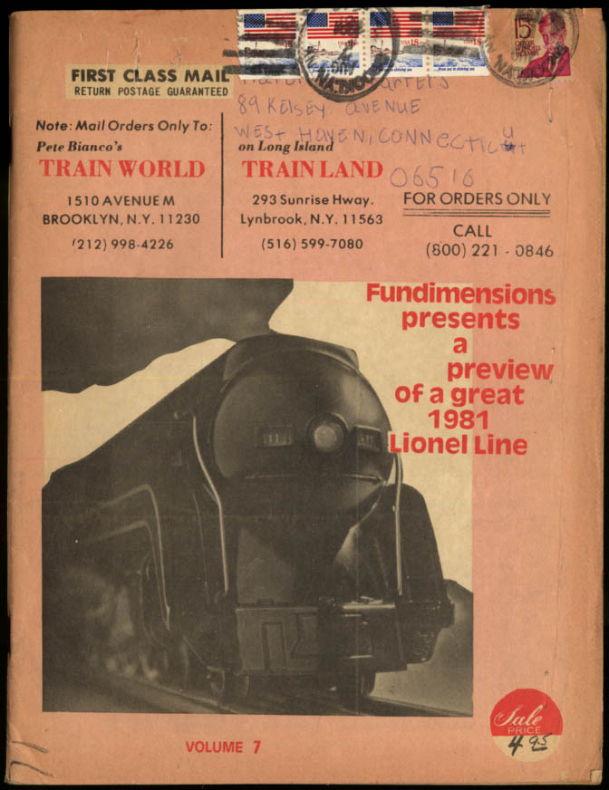 Image for Train World Trainland NY Catalog #7 Lionel Fundimensions 1981 preview