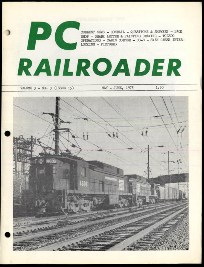Image for PC RAILROADER 5-6 1975 Penn Central Conrail CG-8 Toledo Swan Creek +