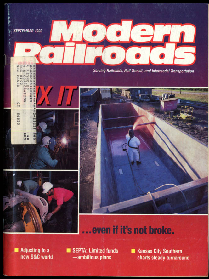 Image for MODERN RAILROADS 9 1990 KC Southern; SEPTA; S&C Systems