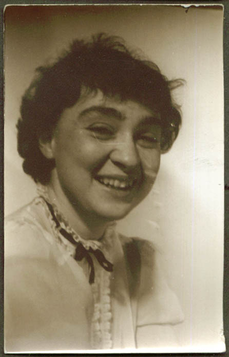 Image for Smiling woman portrait Jose Alemany RPPC 1940s