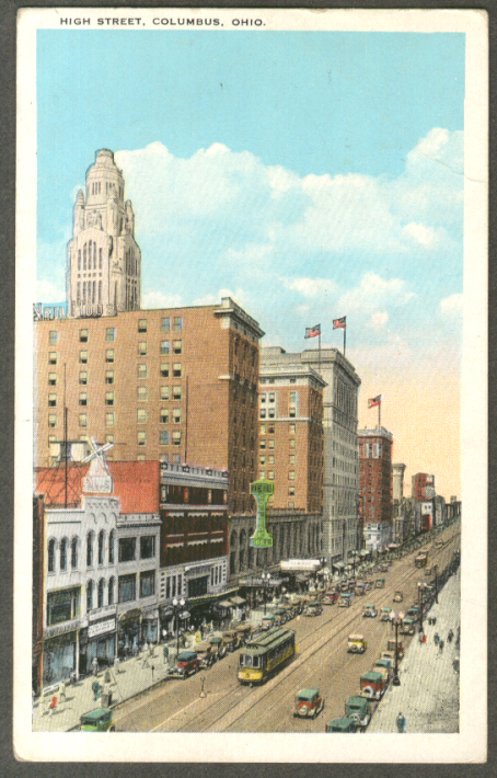 Image for Neil College Grill Mills Store High St Columbus OH postcard 1923