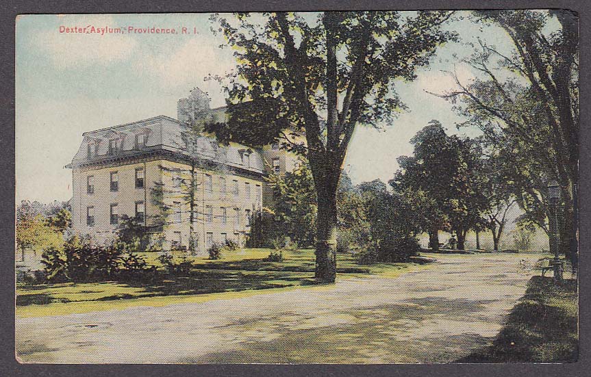 Image for Dexter Asylum Providence RI postcard 1920s