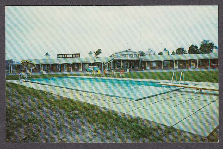 Image for Huck Finn Motel Horseheads NY postcard 1950s