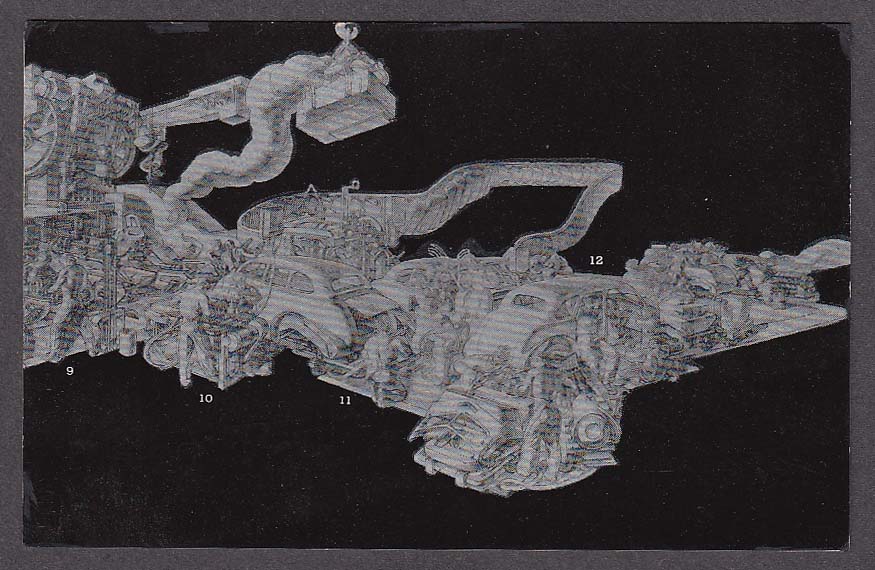 Image for Strength & Safety #9, 10, 11 Dean Cornwell New York World's Fair 1939 postcard
