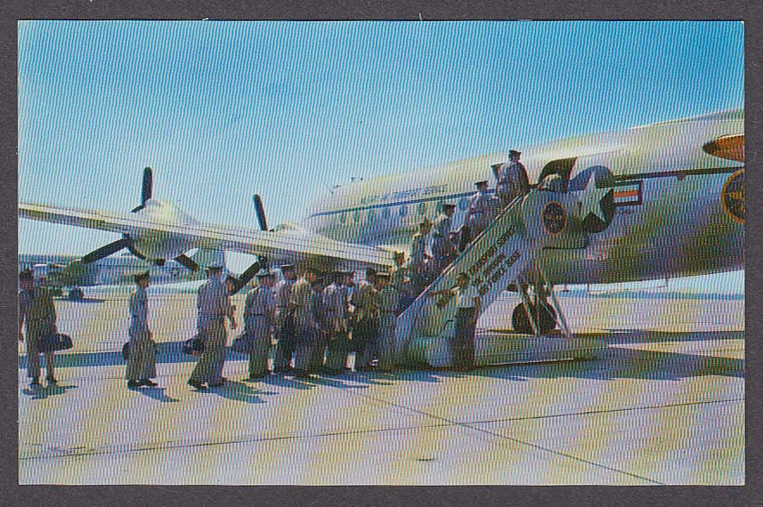 Image for Military Air Transport Service Atlantic Division Air Force postcard 1950s
