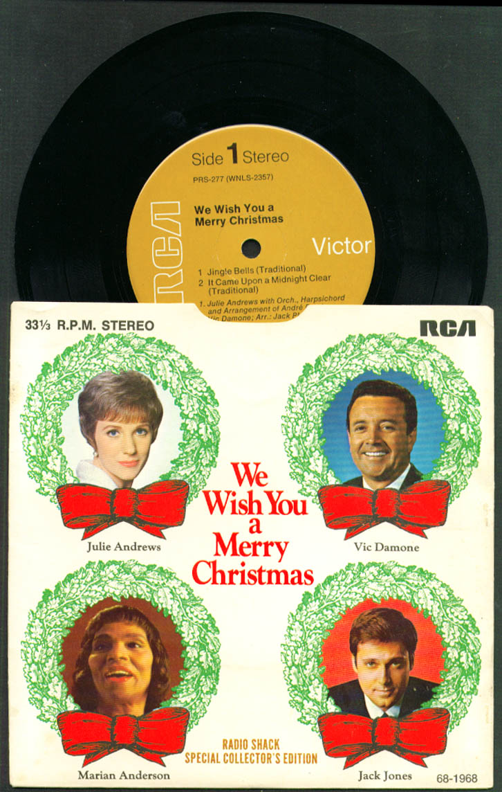 Image for Julie Andrews Vic Damone ++ Radio Shack Merry Christmas 33rpm record 1968