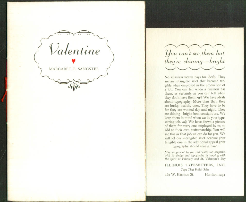 Image for Margaret Sangster Valentine keepsake 1/250 1939